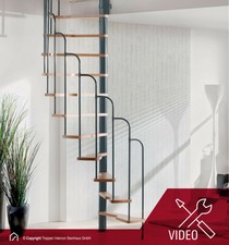 Spindeltreppe Raumspartreppe Wendeltreppe Treppe Buche