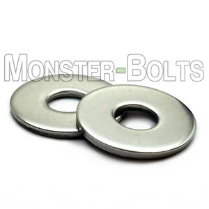 Stainless Steel Fender (Penny) Washers, A2 DIN 9021 - M3 M4 M5 M6 M8 M10 M12 - Picture 1 of 24