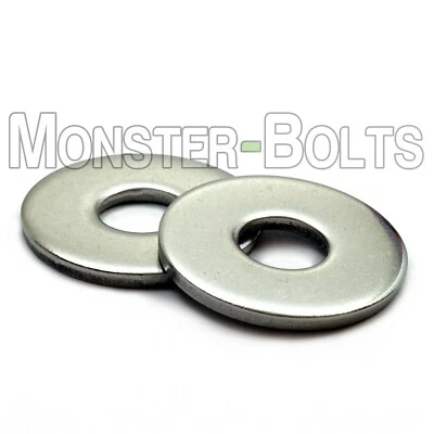 Stainless Steel Fender (Penny) Washers, A2 DIN 9021 - M3 M4 M5 M6 M8 M10 M12 - Image 1 of 4