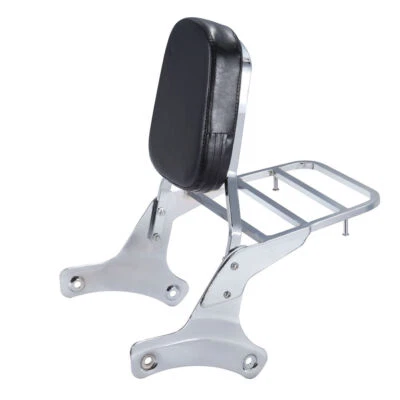 Sissy Bar Backrest Luggage Rack Fit For Honda Shadow ACE750 VT400 750 1997-2003 - Image 1 of 4