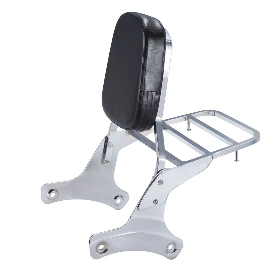 Sissy Bar Backrest Luggage Rack Fit For Honda Shadow ACE750 VT400 750 1997-2003 Foto 1 de 4