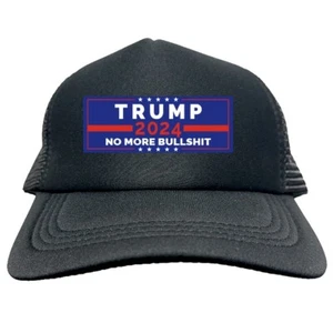 TRUMP NO MORE BULL MAGA 2024 FUNNY Trucker Hat Cap Foam Mesh HF0302 - Picture 1 of 7
