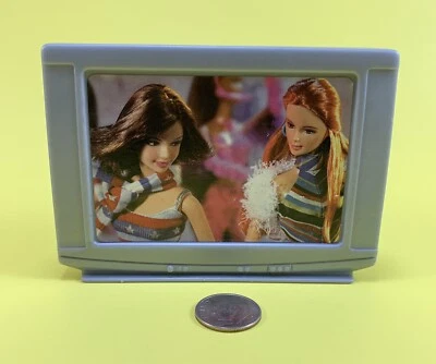 SOLO SET DE TELEVISIÓN DE PANTALLA GRANDE ACCESORIO CASA DE MUÑECAS CASA DE MUÑECAS BARBIE DOLL DREAM HOUSE Foto 1 de 4