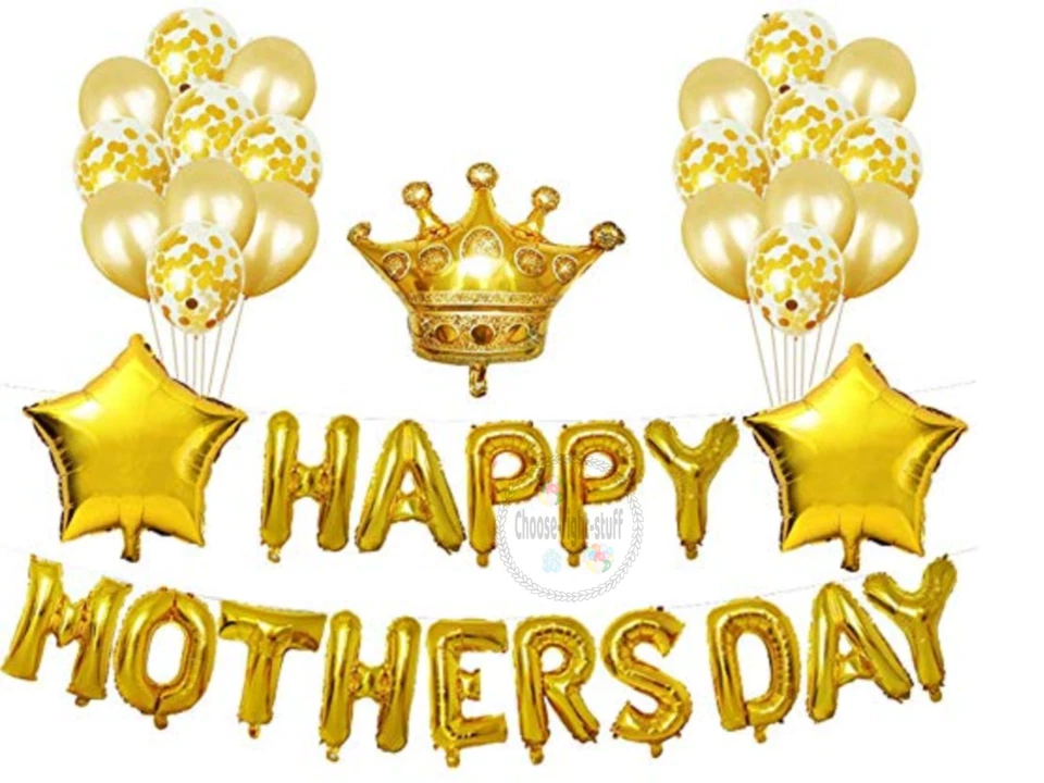 NUEVO FELIZ DÍA DE LA MADRE DECORACIÓN FIESTA REINA FOIL GLOBOS MADRE REGALO ESPECIAL  Foto 1 de 1