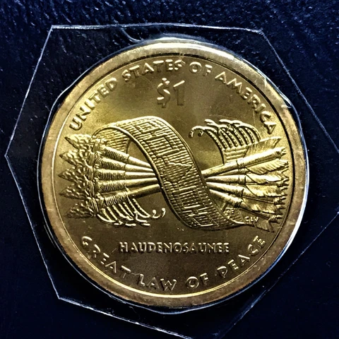 2010 P BU Sacagawea Dollar Peace Haudenosaunee from Uncir Mint Set Plastic Cello Cover