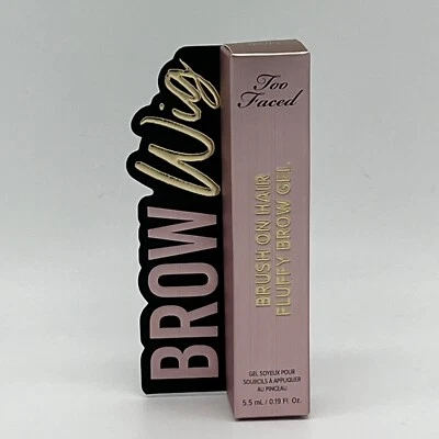 Too Faced BROW Wig Brush on Hair Fluffy Brow Gel - TAUPE - NEW - Image 1 of 4
