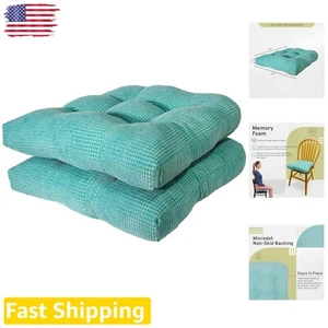 High-Quality Memory Foam Chair Pads - Easy to Clean - Plush Comfort - Set of 2 - Picture 1 of 9