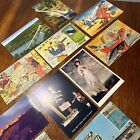 Big Lot of 12 Mixed Vintage Antique Post Cards, Fishing, Landmarks, Hotels