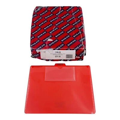 47 unidades Smead rojo letra tamaño polietileno guía pestaña corte 1/5 posición central Foto 1 de 4