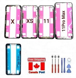 Front Bezel Frame LCD Screen Holder Replacement for iPhone X XR XS 11 12 Pro Max - Bild 1 von 42
