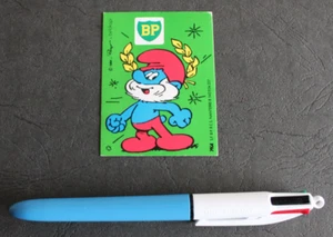 Autocollant / Sticker - BP Huile - Schtroumpf - Imagen 1 de 2