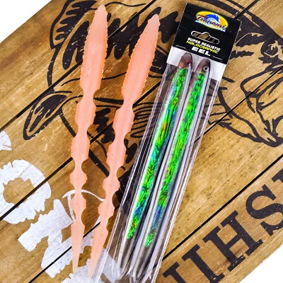 LOTE MIXTO - TSUNAMI Anguila Holográfica 10" GOT STRYPER Pintail 11" Cebo Plástico Suave Foto 1 de 4