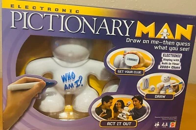 Pictionary Man Electronic Party Game From Mattel, display with built-In Timer  - Image 1 of 4