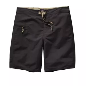 Patagonia M's Wavefarer Board Shorts Trunks Size 38 Black - Picture 1 of 7