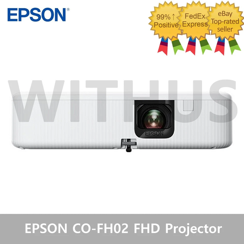EPSON CO-FH02 3,000 Lumens Full-HD 3LCD 1080p Home Projector - Tracking_ - Image 1 of 4