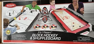 Vintage Majik 2-in-1 Flipperz Block Hockey & Shuffleboard Indoor Game - Bild 1 von 5