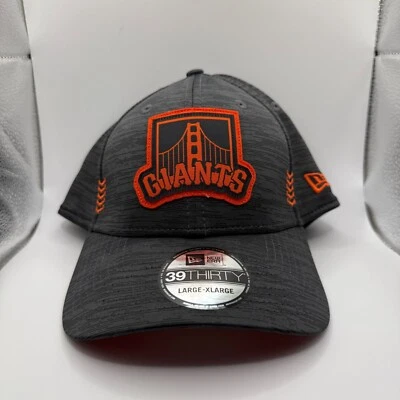 Sombrero New Era 39Thirty Gigantes de San Francisco Grande/XL Gris Jaspeado Naranja Foto 1 de 4