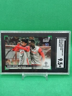 2020-21 Topps Stadium Club Chrome UEFA #20 KARIM ADEYEMI SGC 9.5 Mint+ RC - Image 1 of 3