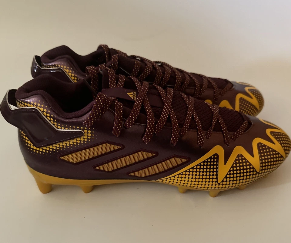 adidas Freak 22 Men's 12.5 ASU/Commanders Maroon/Gold PE Football Cleats HP8771 - Image 1 of 4