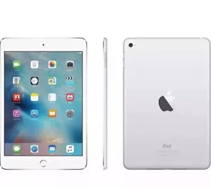Apple iPad Mini 4 128GB Silver Wi-Fi Only Good Condition - Picture 1 of 4