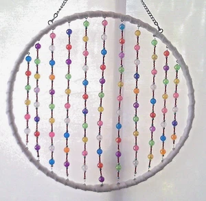 beaded suncatcher hand crafted 12" dia. - Picture 1 of 1
