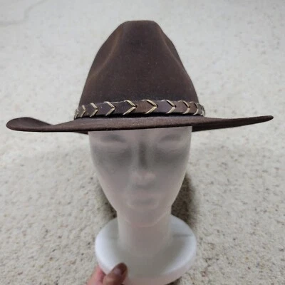 Sombrero de Vaquero The Gun Club Marrón 4X Por Stetson Western Talla 6 7/8 Marrón Foto 1 de 4