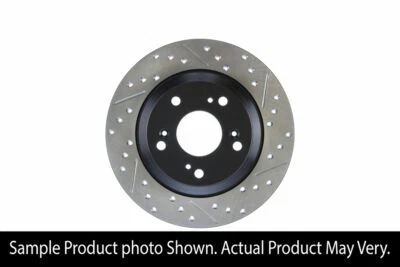 StopTech Sport Drilled Slotted Brake Rotor Rear Left Honda S2000 2000-2009 - Image 1 of 4