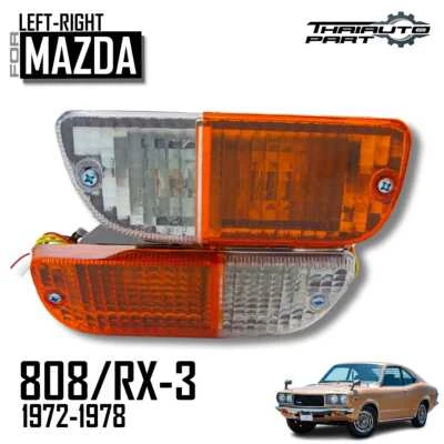 Par de luces intermitentes de estacionamiento delanteras LR para Mazda Rotary Rx3 808 Rx4 929 72-78 Foto 1 de 4
