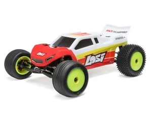 Losi Mini-T 2.0 V2 1/18 RTR 2WD Brushless Stadium Truck Red LOS1056T1 - Picture 1 of 18