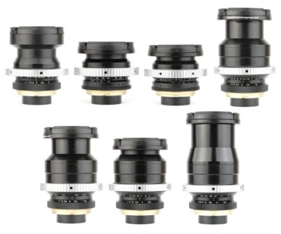 7x Carl Zeiss Jena TEVIDON 10 16 25 35 50 70 100 lens set w/ C-MOUNT - Image 1 of 4