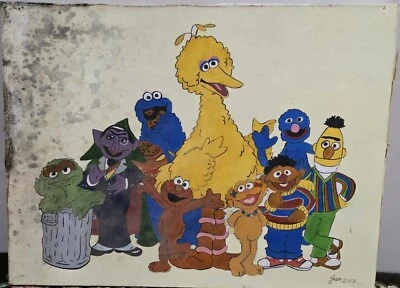 Тема Улицы Сезам настенное искусство декор картина 18 «x 24» - Изображение 1 из 4