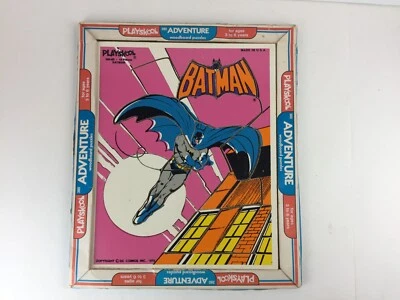 Rompecabezas de madera vintage Batman Playskool 380-03 D.C. Comics Inc. 1976 caja original Foto 1 de 4