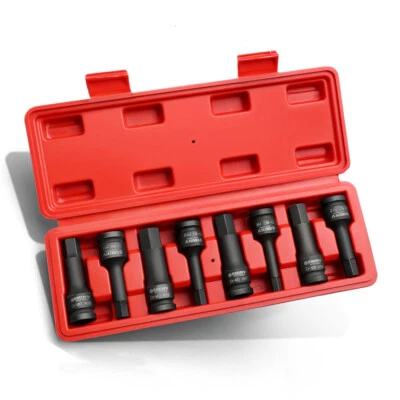  8pc 1/2" Drive Allen /  hex key bit impact socket set H9 - H19 Metric Deep - Image 1 of 4