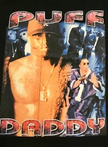 VTG PUFF DADDY P DIDDY GILDAN BLACK T-SHIRT SIZE LARGE! - Picture 1 of 6