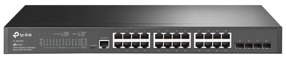 TP-LINK Jetstream 24-port Gigabit L2 Managed Switch With 4 SFP Slots