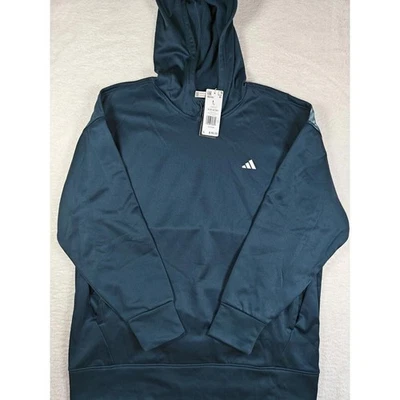 ADIDAS Sweatshirt Pullover Hoodie Women's Size Large Artic Night IM2687 - Image 1 of 4