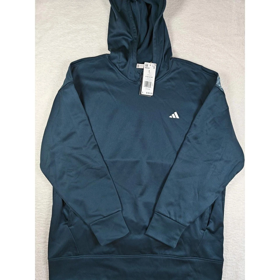 ADIDAS Sweatshirt Pullover Hoodie Women's Size Medium Artic Night IM2687