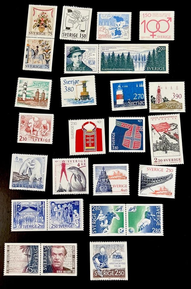 Sweden - Small lot of modern MNH - Image 1 of 1