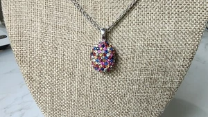 Effy Splash Multi Colored Sapphire Necklace - Picture 1 of 6