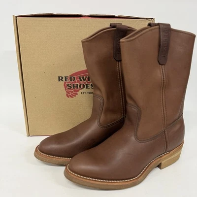 Botas de trabajo de cuero Red Wing 1155 Pecos para hombre 8,5 D marrón hechas en EE. UU. Foto 1 de 4
