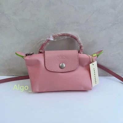 Longchamp Le Pliage XS Rosa Claro Mini Bolso de Hombro Bolsa Outlet Forma Japón Nuevo Foto 1 de 4