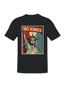 No Kings Liberty Statue Men's T-shirt - Picture 1 of 6