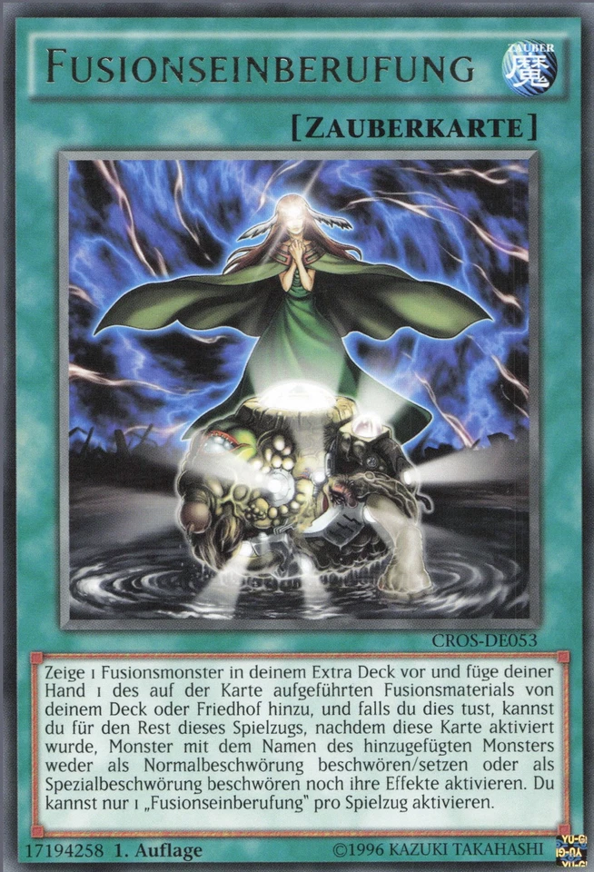 YuGiOh Fusionseinberufung CROS-DE053 Rare NM 1st - Bild 1 von 2