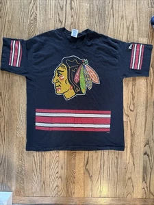 VTG Pro Player Chicago Blackhawks Western Conference Single Stitch XXL USA - Picture 1 of 7