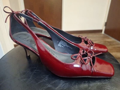 Tacones con lazo J.Crew Leona charol rubí para mujer estilo 7,5 #: CC045 Foto 1 de 4