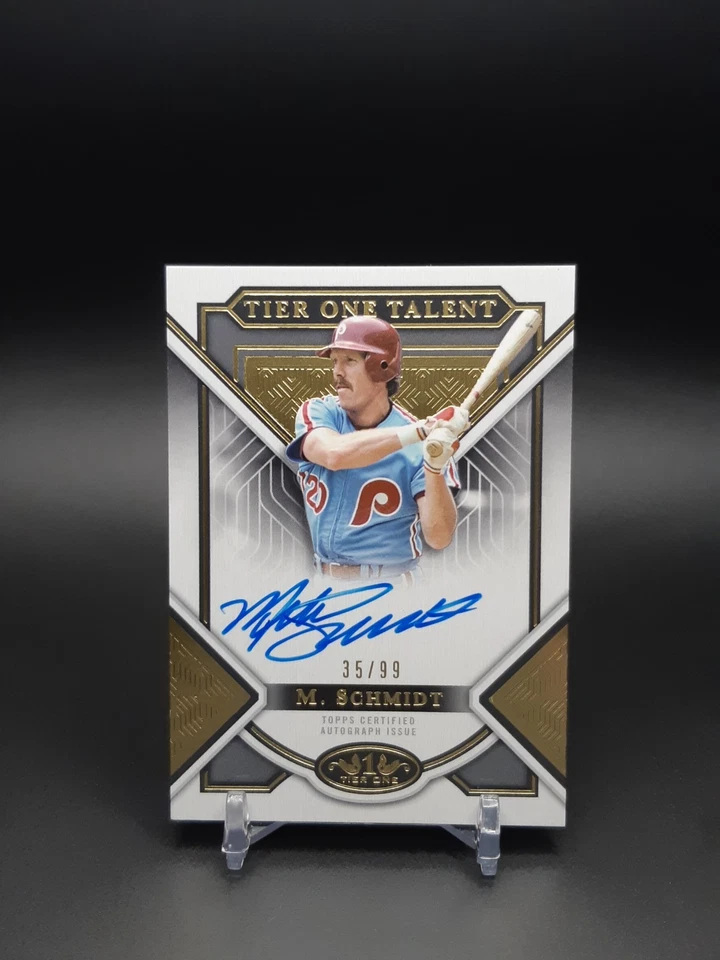 2023 Topps Tier One Mike Schmidt  Auto /99 - Image 1 of 2