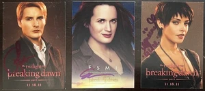 Tarjetas firmadas por Twilight PETER FACINELLI ELIZABETH REASER ASHLEY GREENE - Imagen 1 de 1
