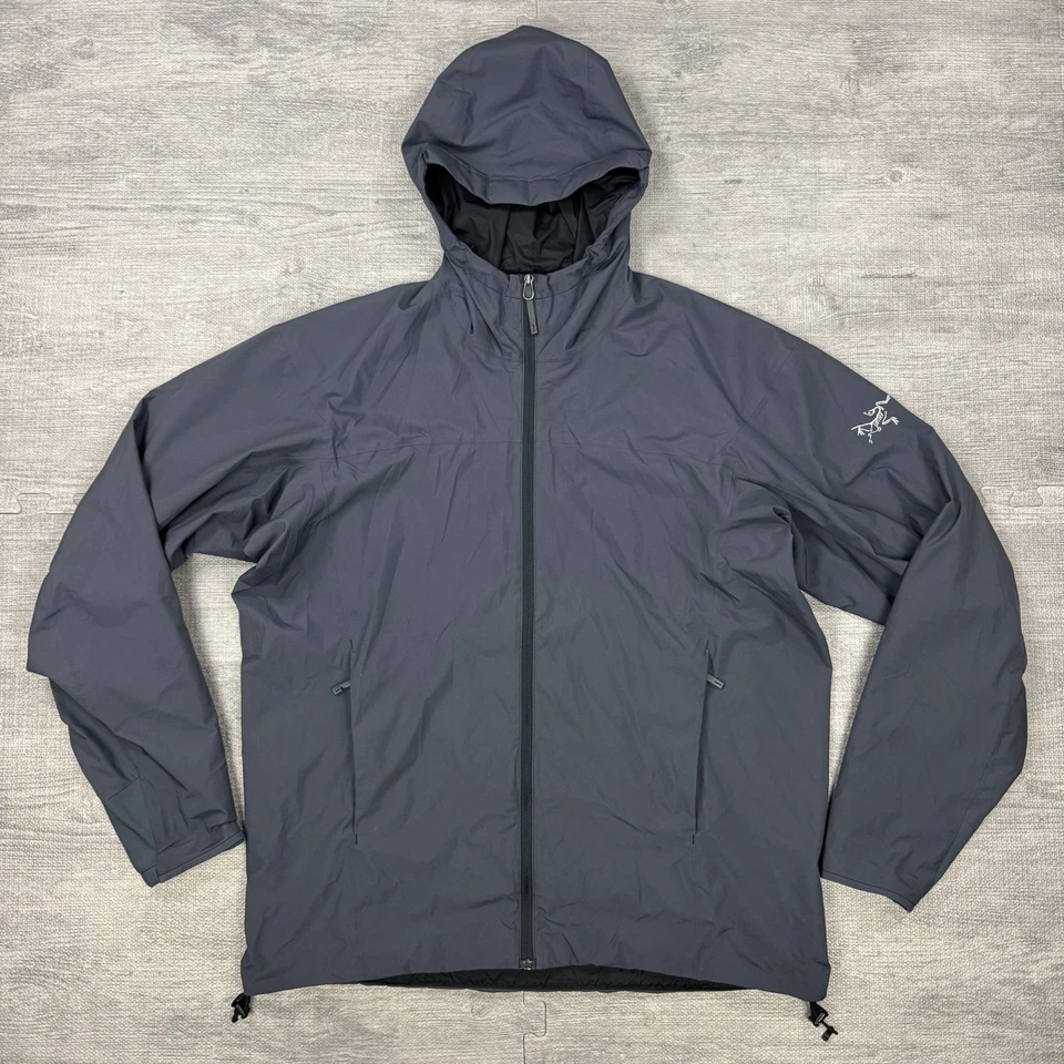 Arcteryx Solano Hoodie Mens L Gray GORE WINDSTOPPER Outdoor Jacket Outdoor EUC - Image 1 of 4