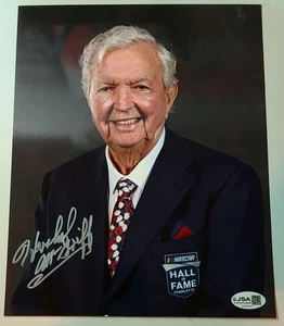 Hershel McGriff Signed 8x10 Photo Autographed JSA COA NASCAR Hall Of Fame - Picture 1 of 1
