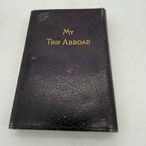 Antique Leather Bound Travel Journal 1922 A.L. Reed Company W/Intact Foldout Map - Picture 1 of 20